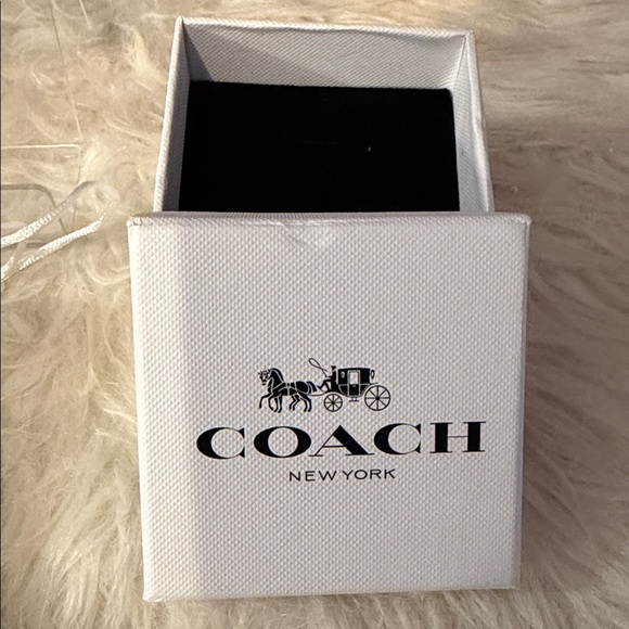 Coach  large sparkle keychain/bag charm with silk bag and box.NWOT - Picture 4 of 5